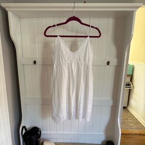 Abercrombie & Fitch White Lace Trim Sundress